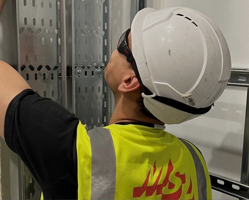 MSL engineer on site in hi-vis