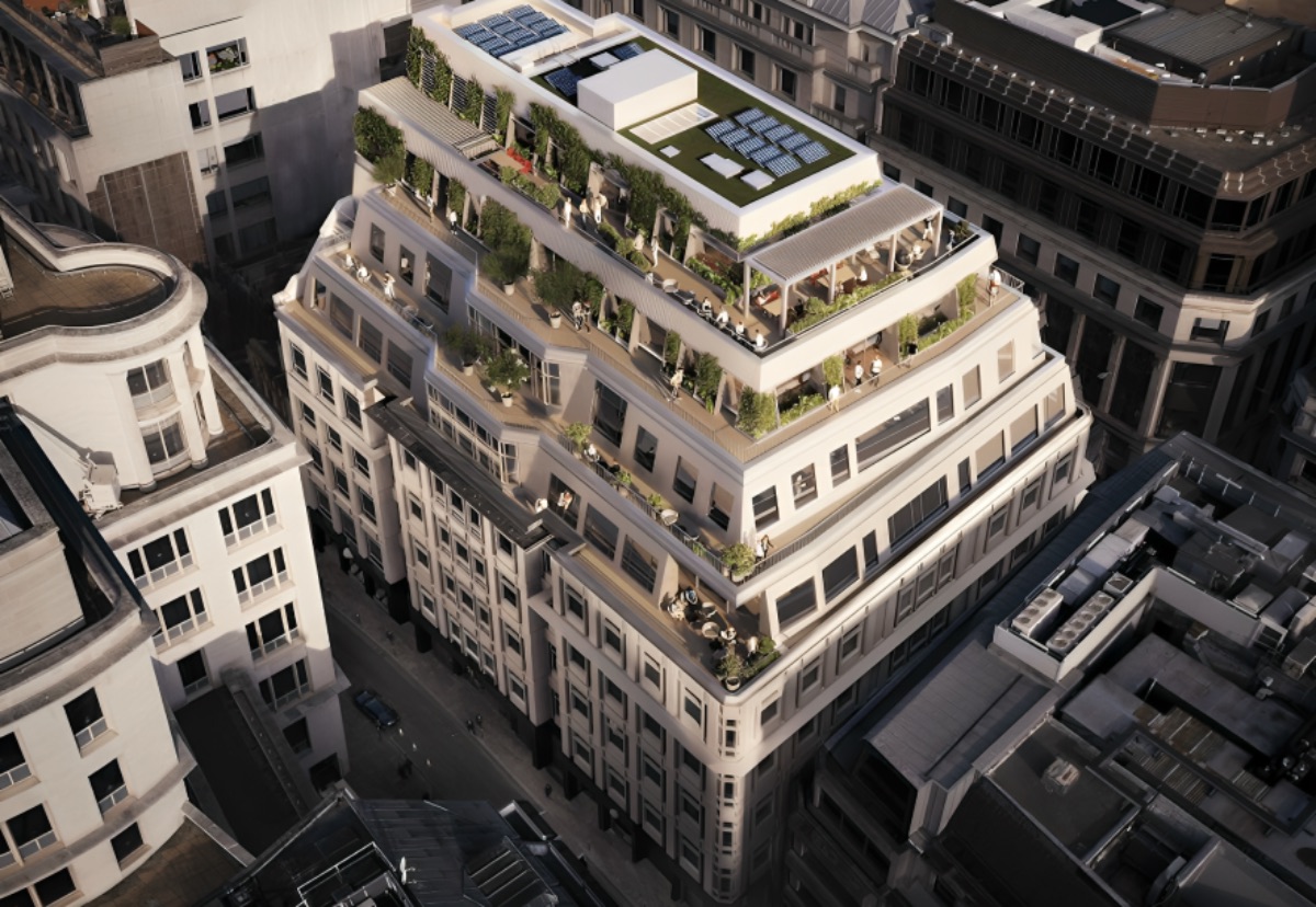 Aerial view of 25 Moorgate